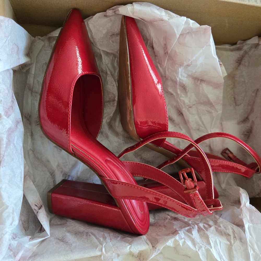 Jessica Simpson Red Patent Leather Heels